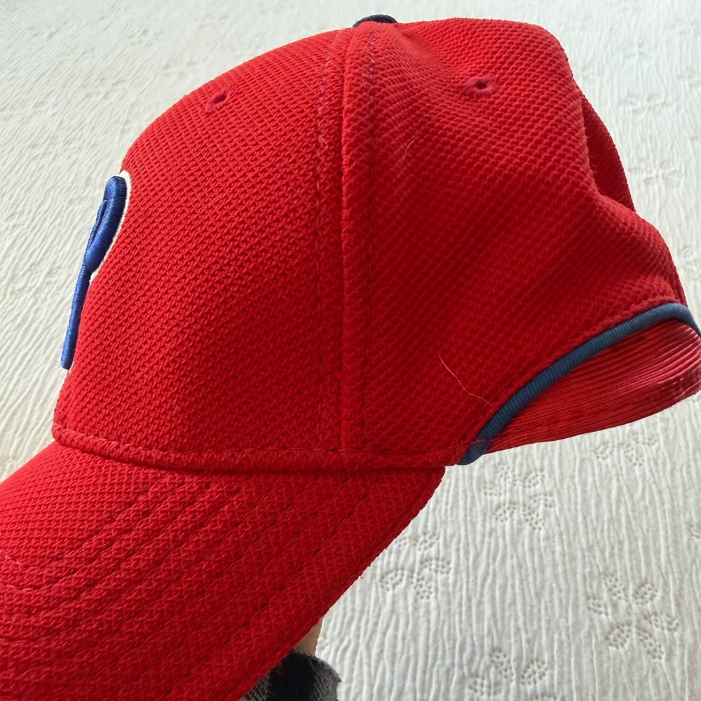 Phillies Cap Hat batting practice performance red… - image 5